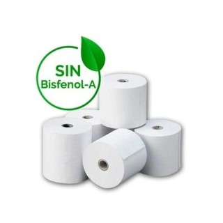 Rollo papel térmico genérico 80x55 8u bpaf/ 80 x 55mm/ 8 unidades