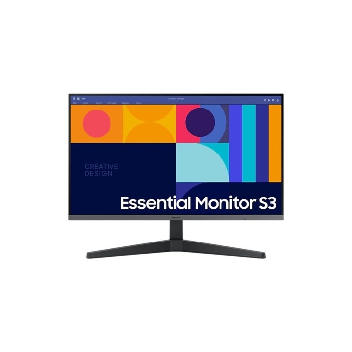 Monitor profesional samsung essential monitor s3 s24c330gau/ 24'/ full hd/ negro