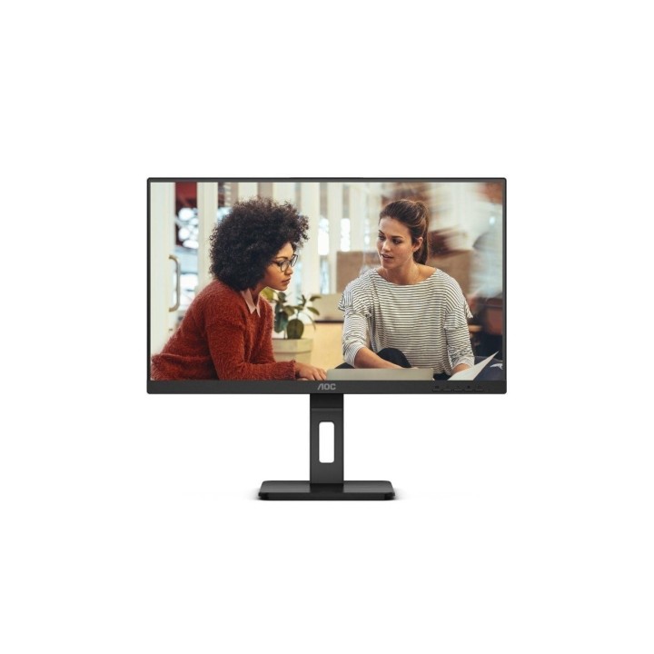 Monitor aoc 24e3qaf 23.8'/ full hd/ multimedia/ regulable en altura/ negro