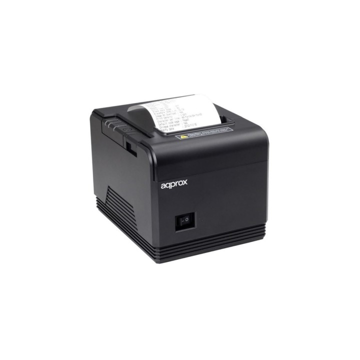 Impresora de tickets approx apppos80am/ térmica/ ancho papel 80mm/ usb-rs232/ negra