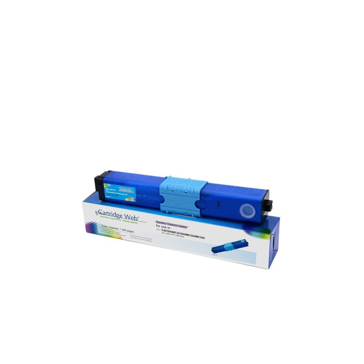 Tóner CW para OKI C301 321 15K Cyan