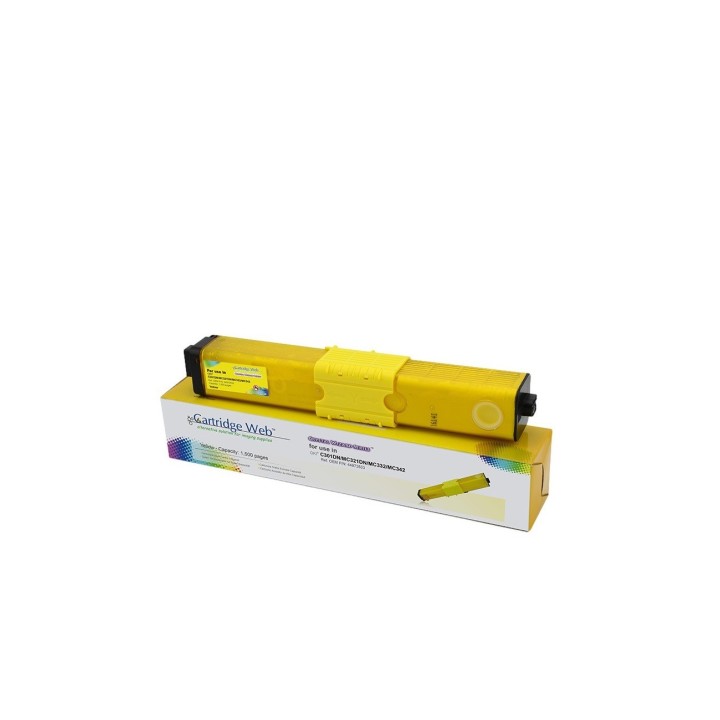 Tóner CW para OKI C301 321 15K Yellow