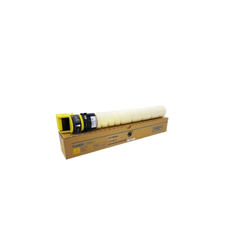 Tóner CFP alternativo para Konica Minolta Bizhub C250i/C300i/C360i, Olivetti dColor MF259/309/369 - Amarillo 28000 páginas de re