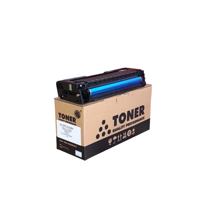 Tóner Color Force Pro Alternativo para Ricoh SPC220/221/222/240 - Amarillo